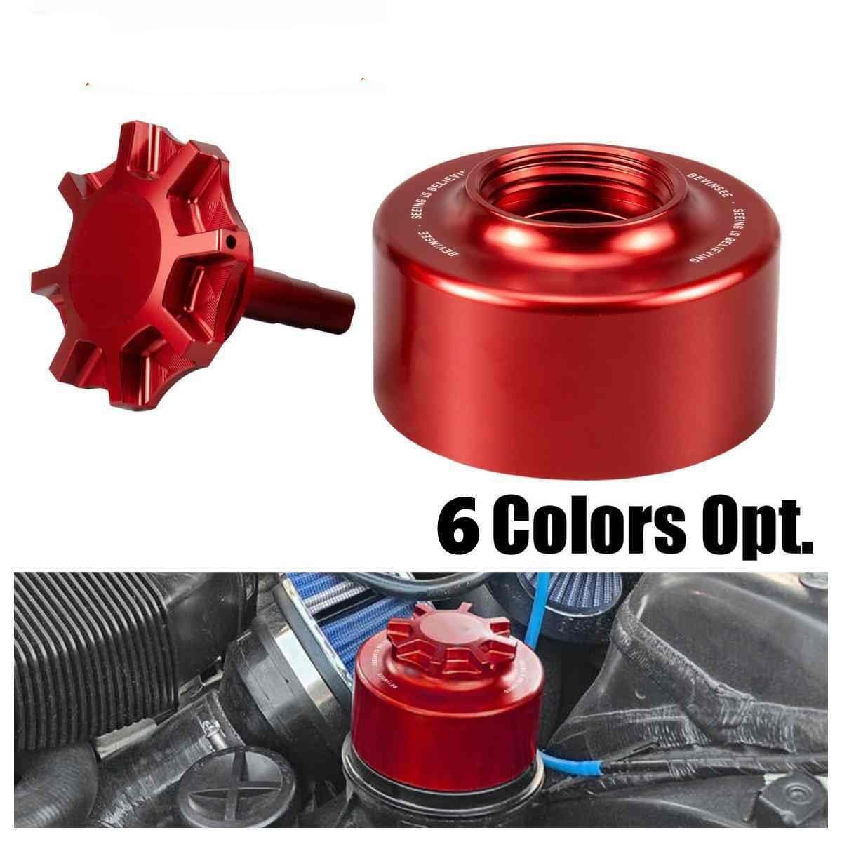 Juego de depósito de dirección asistida de aluminio Compatible con Bmw E46 E36 E90 E92 E93 E91 E60 E39 E64 E87 E88 E38 E65 depósito de dirección hidráulica