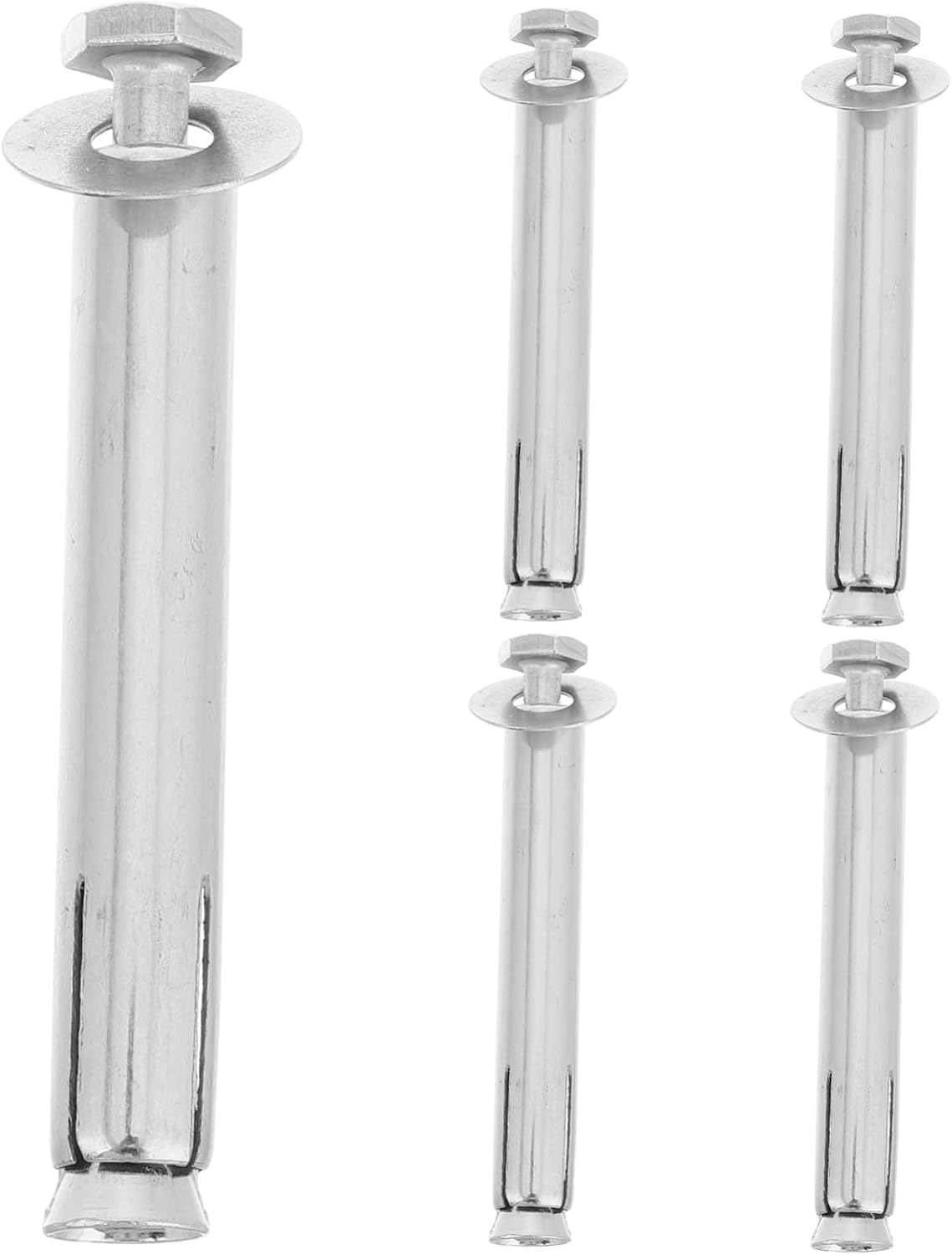 GLEAVI 5pcs Drive Anchors for Drywall Rvs Cars Road Positioning Nails Split Iron Nails