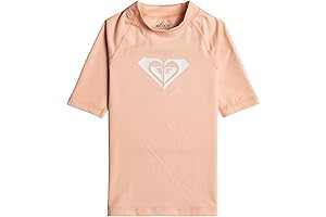 Roxy Whole Hearted Short Sleeve Rash Guard for Girls
