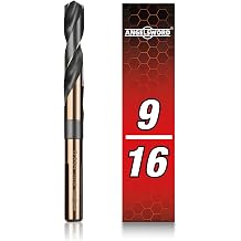ANGELSWORD 9/16" Reduced Shank Drill Bit, M2 High Speed Steel Drill Bit for Hard Wood, Mild Steel, Cast Iron, Copper, Aluminum alloys and Other Sheet Metal