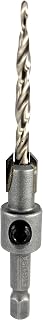 FTG USA #8 (11/64") Tungsten Carbide Tipped Countersink Drill Bit with Tapered Drill Bit, 1/4 Inch Quick Change Hex Shank and Allen Wrench