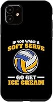 Vista 8 de iPhone 16 If You Want A Soft Serve Go Get Ice Cream Girl Volleyball Case