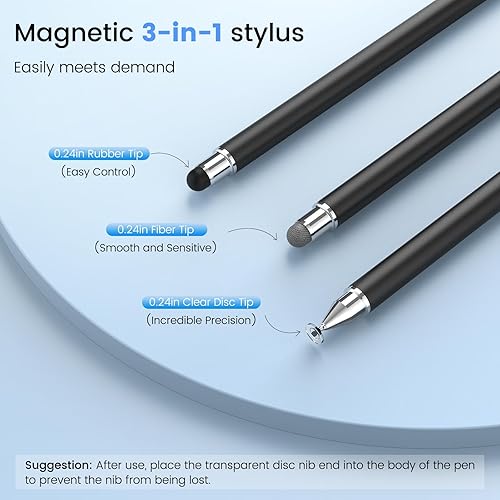 Miniatura 10 de StylusHome - Lápiz capacitivo universal para iPad (2 unidades), pantalla táctil para AppleiPhoneiPad proMiniAirAndroidMicrosoftSurface, todas las