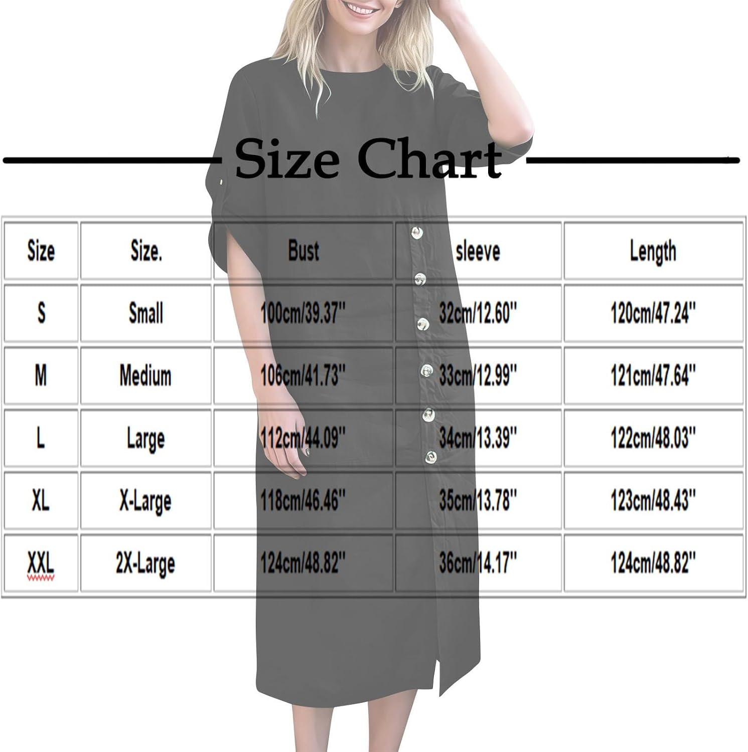 Women's Summer Cotton Linen Midi Dress Loose Fit Button Short Sleeve Round Neck Clothing Beach Casual Tunic Dresses