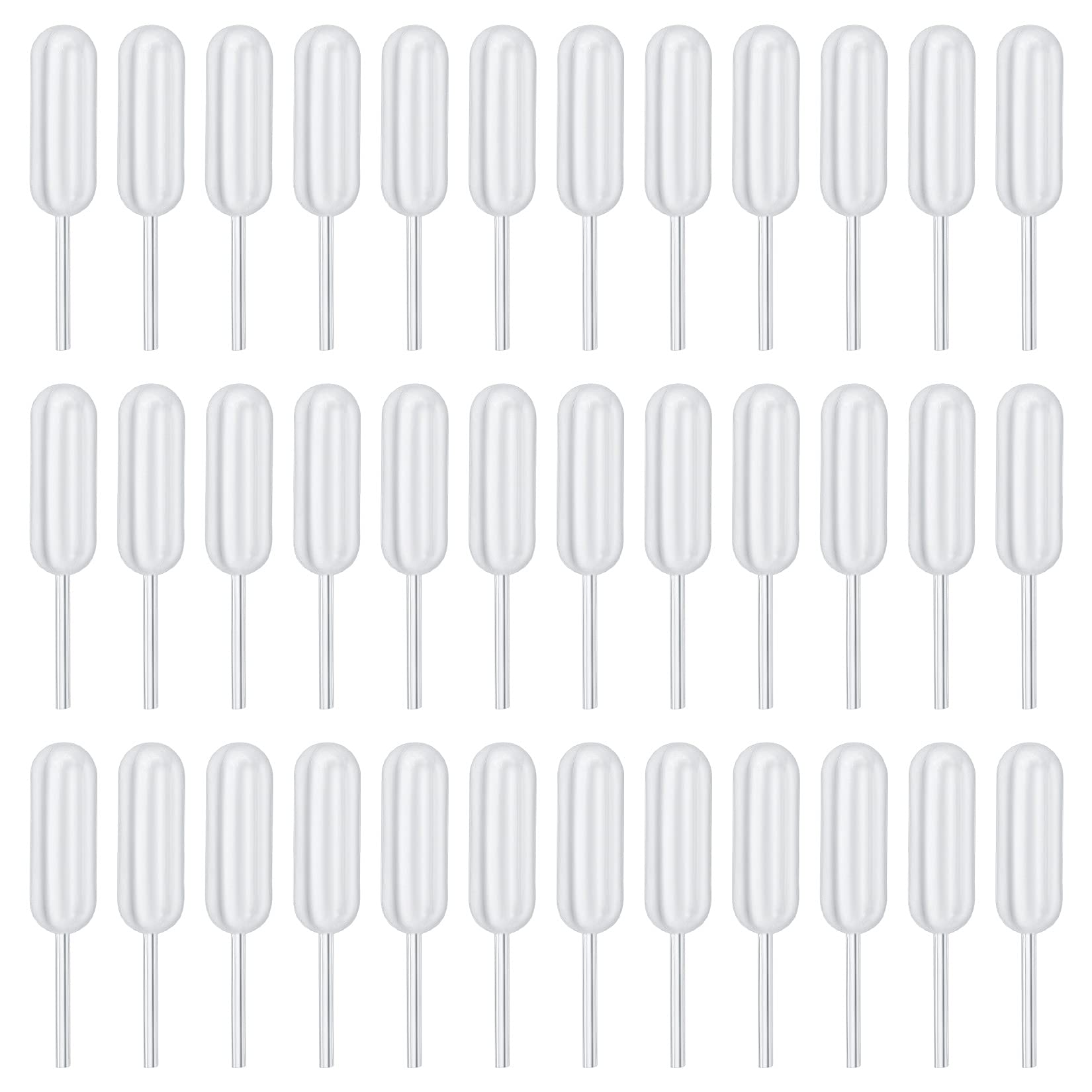 100 Pipettes Plastique 4ml Forme Cœur Et Longue Bande - Pipettes Cuisine Pour Chocolats, Cupcakes Et Pâtisserie