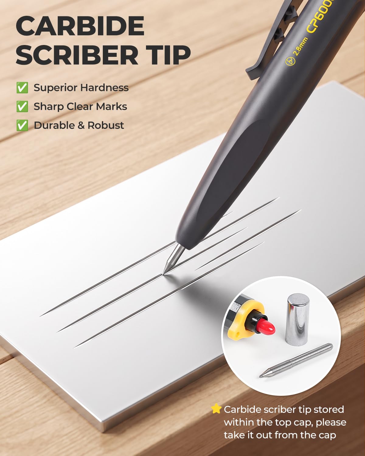Nicpro CP6000 Carpenter Pencil - 2 Pack -4 Nicpro CP6000 Carpenter Pencil - 2 Pack -4