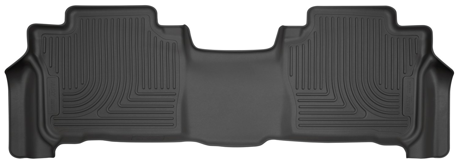 Husky Liners Weatherbeater Series | 2Nd Seat Floor Liner - Black | 14091 | Fits 2013-2019 Lexus Lx570/Toyota Land Cruiser W/O 3Rd Row Seats 1 Pcs