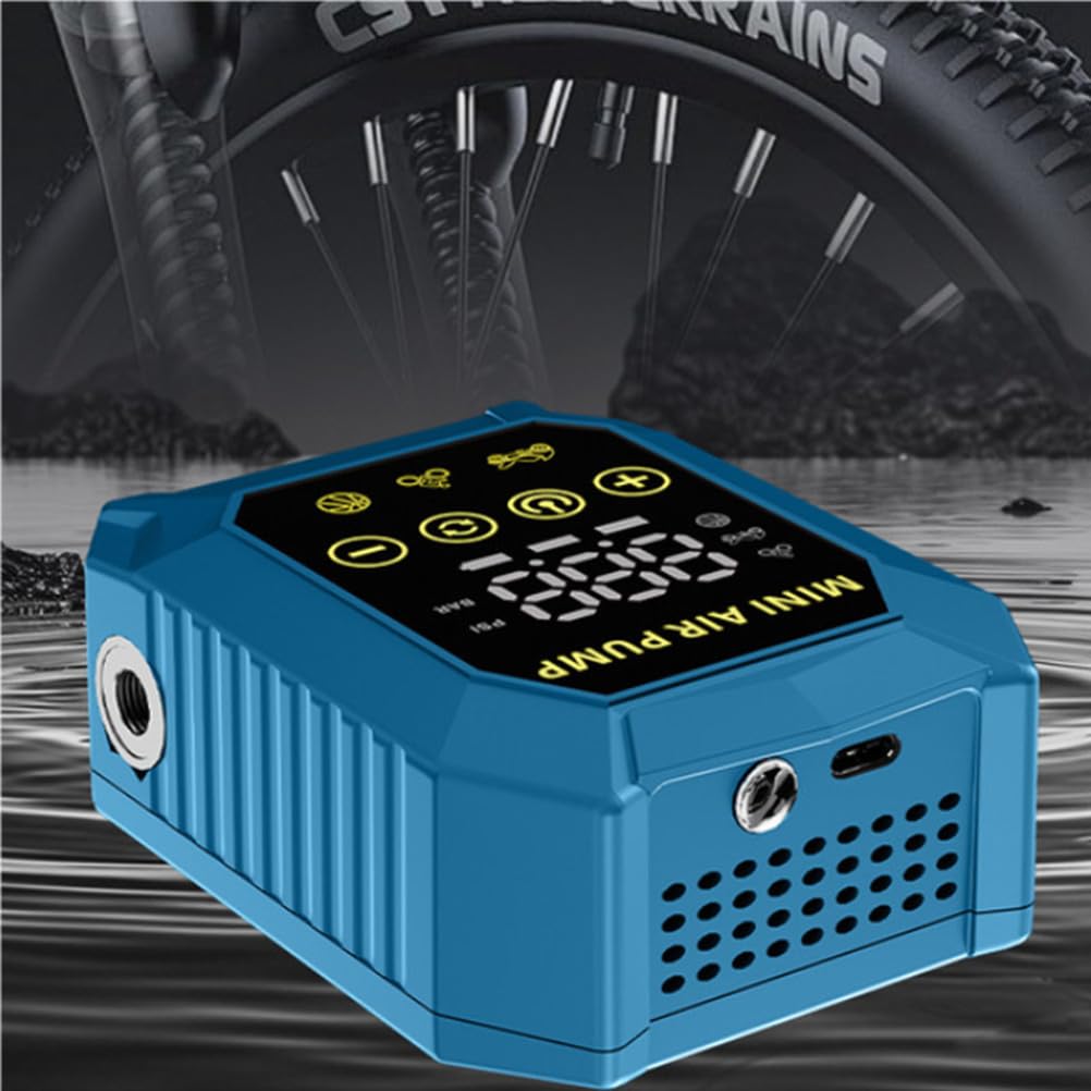 Mała pompka do roweru elektrycznego, z ładowaniem USB Przenośny inflator i pompa deflatora Długotrwała moc Odpowiednia do motocykli i samochodów Rower górski