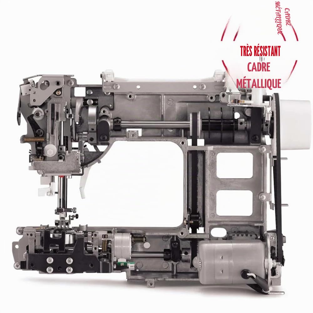 Singer Machine à coudre Heavy Duty 4432 avec sac pour machine et pied surjet CUCIREONLINE en métal gris