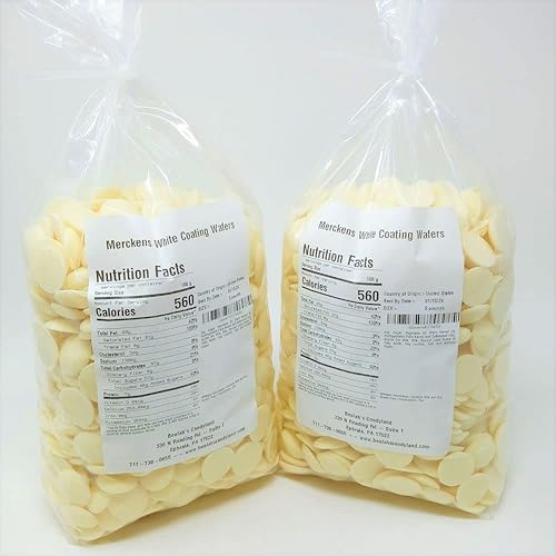 Miniatura 4 de Merckens - Obleas derretidas de revestimiento color chocolate blanco, 10 libras