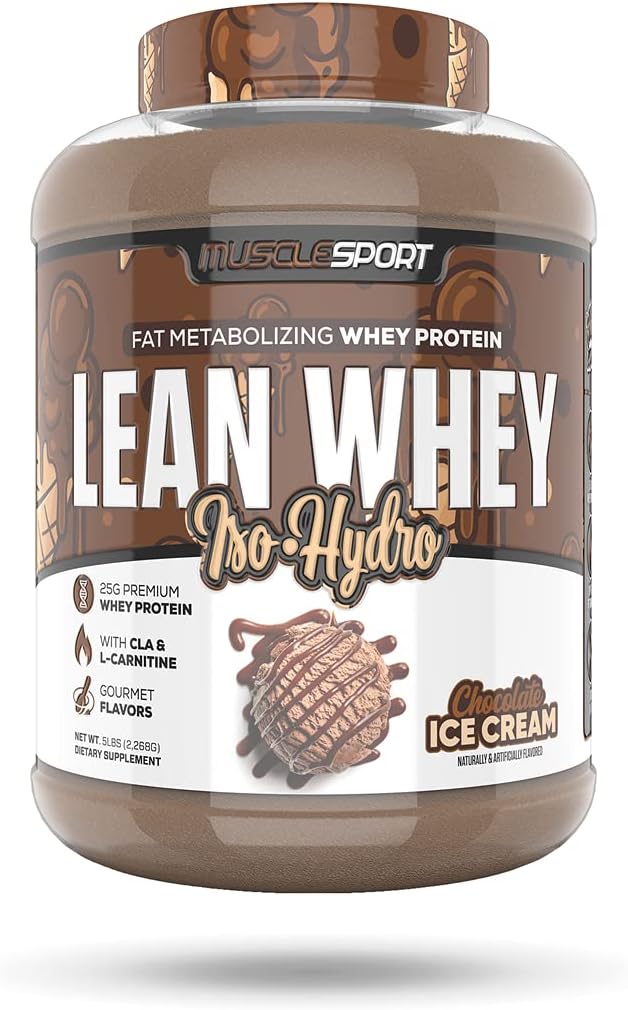 Lean Whey Revolution™ Protein Powder - Whey Protein Isolate - Low Calorie, Low Carb, Low Fat, Incredible Flavors - 25g Protein per Scoop - 5lb Chocolate Ice Cream