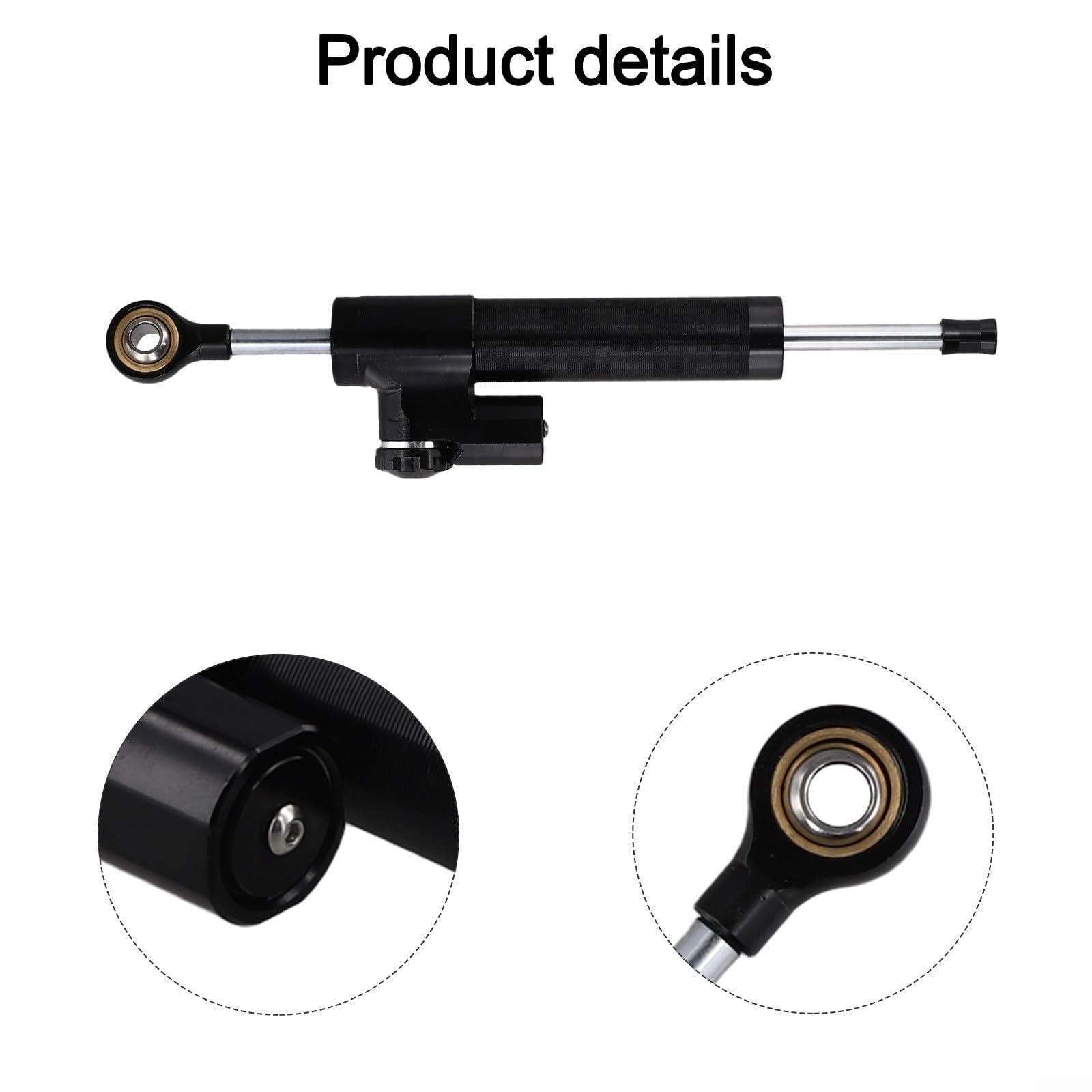 Amortisseur de direction réglable Marchfunny pour trottinette électrique pour Zero, pour Thunder et pour VSETT 10+, améliore la stabilité de conduite, minimise les chocs routiers (noir)