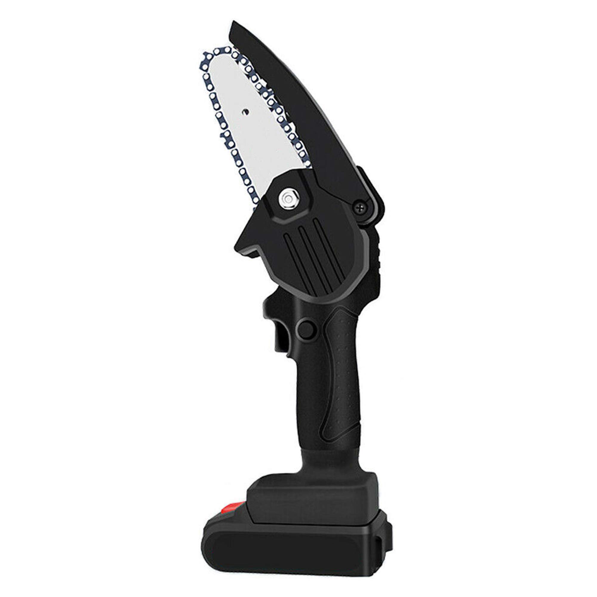 24V 550W Mini Sierra de Cadena Eléctrica Motosierra Portátil Herramienta de Jardín de Motosierra de Poda con Batería de Litio para Cortar Madera Herramienta de Carpintería Recargable