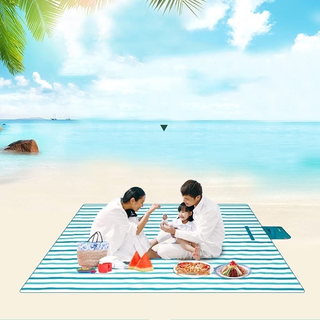 Koc Piknikowy Mata Piknikowa Wodoodporny Przenośny Koc Piknikowy Na Plażę Szybkoschnąca Lekka Mata Piknikowa Odpowiednia Na Imprezy Kempingowe Koc Plażowy Do Parku(B)