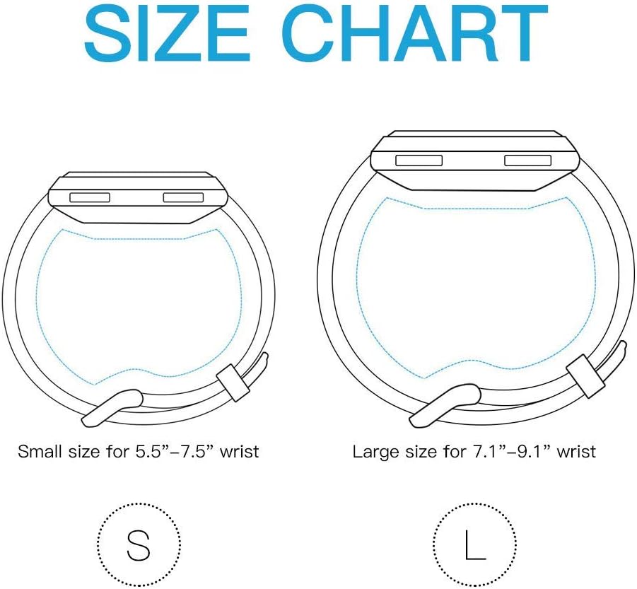 KIMILAR Woven Band Compatible with Fitbit Versa/Fitbit Versa 2/Fitbit Versa Lite Edition, Large Small Woven Fabric Breathable Men Women Versa Replacement Band for Versa Smartwatch