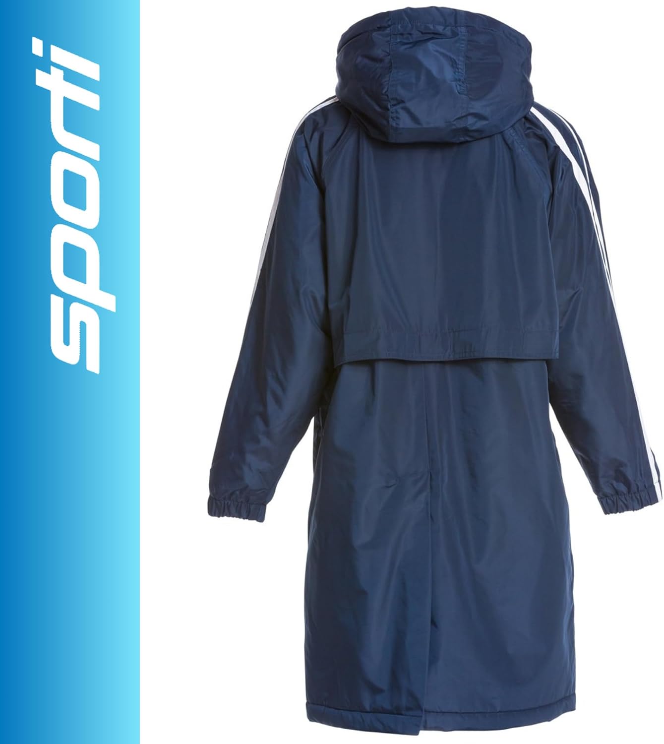 Sporti Youth Swim Parka with Comfort Plush Fleece Lining, Multi Pocket Zipper - Water Resistant Swim Coats for Boys & Girls