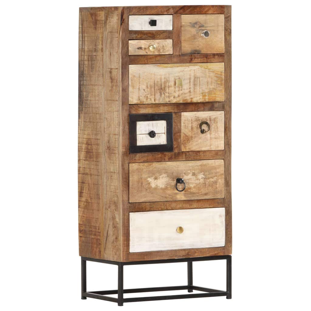 Commode 45 x 30 x 105 cm en bois massif récupération
