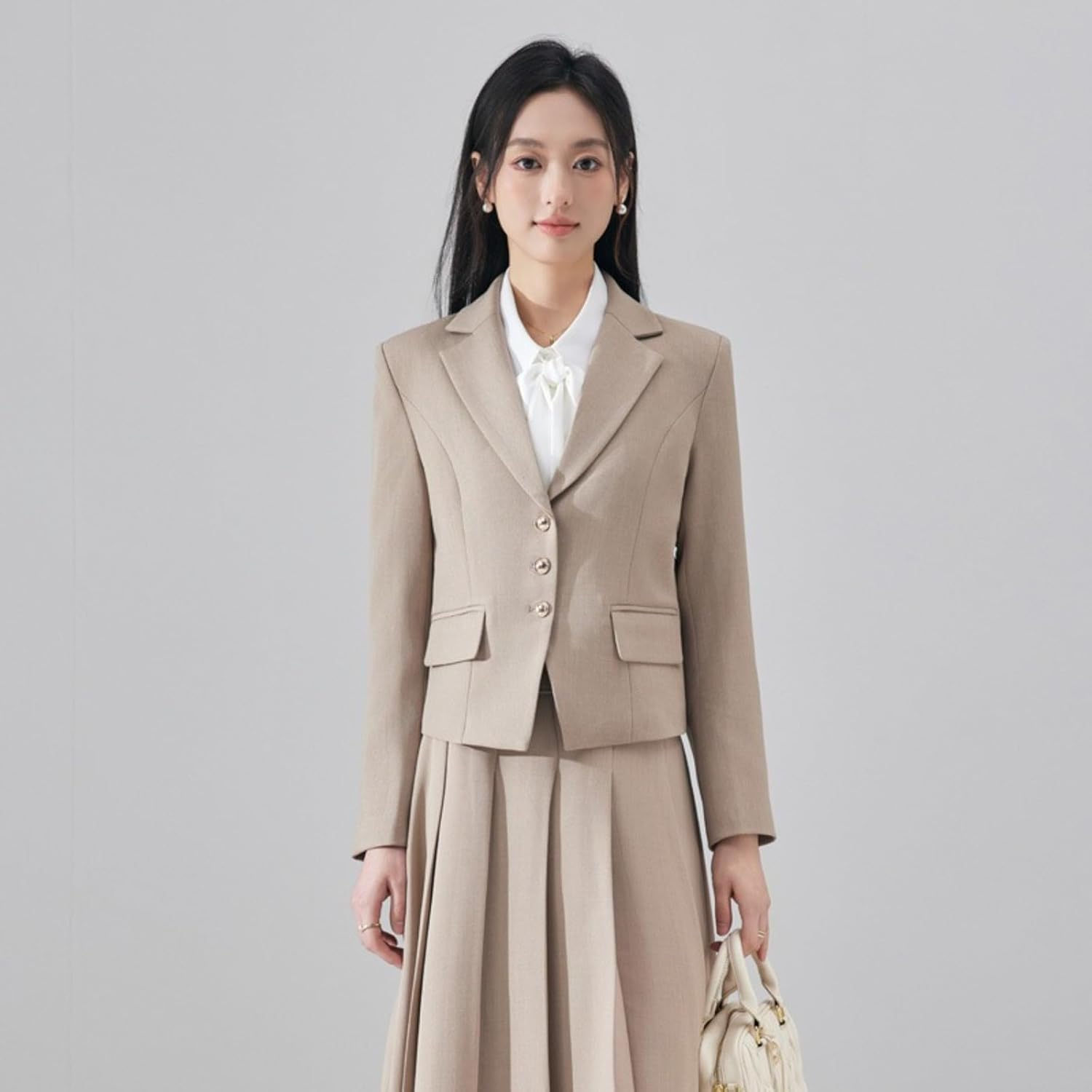 Women's Uniform Blazer Suit Set for Office Workwear