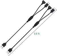 Vista 6 de Paquete de 2 cargadores de repuesto para collar de entrenamiento de perros NVK, cable de carga magnético para collar de choque UKE, negro