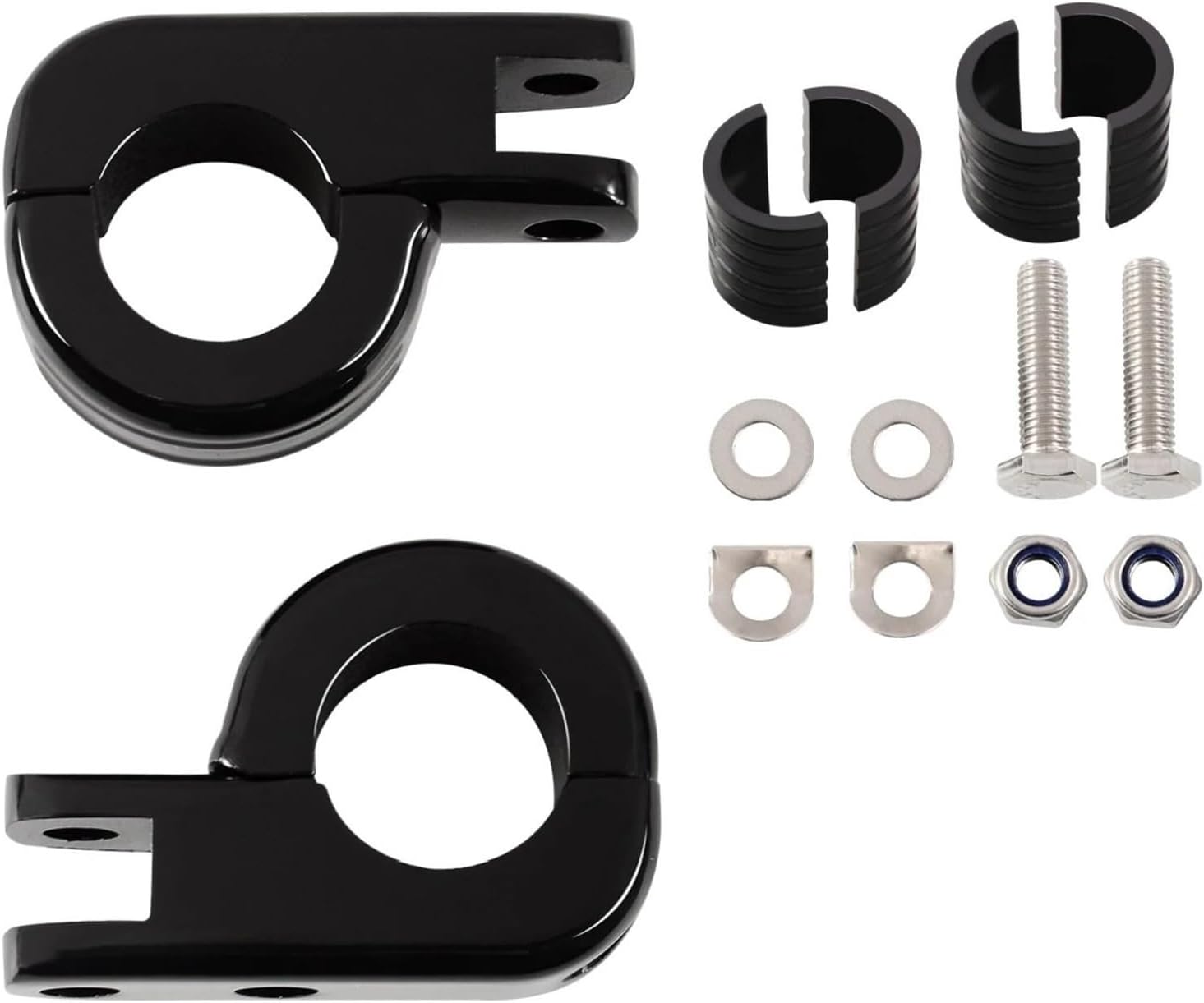 Heel Toe Shifter Levers Folding Shift Lever Pedal 1" 1.25" Highway Foot Pegs Crash Bar Footrest Motorcycles Pedal Fit for Harley Davidson Fit for Honda Fit for Kawasaki(Only Pedal)
