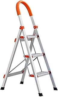 Ladder Stool Step Folding Step, Multi-Purpose Engineering Ladder, Metal Interior Stair Bench, Moving Staircase Folding Steps