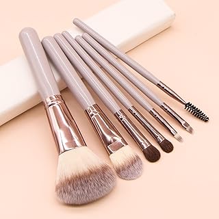 Juego de 7 brochas de maquillaje de viaje, br...