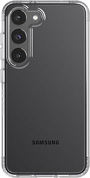 Tech21 Evo Clear for Samsung Galaxy S23 - Anti Yellowing Scratch Resistant with 12ft Drop Protection Clear Phone Case