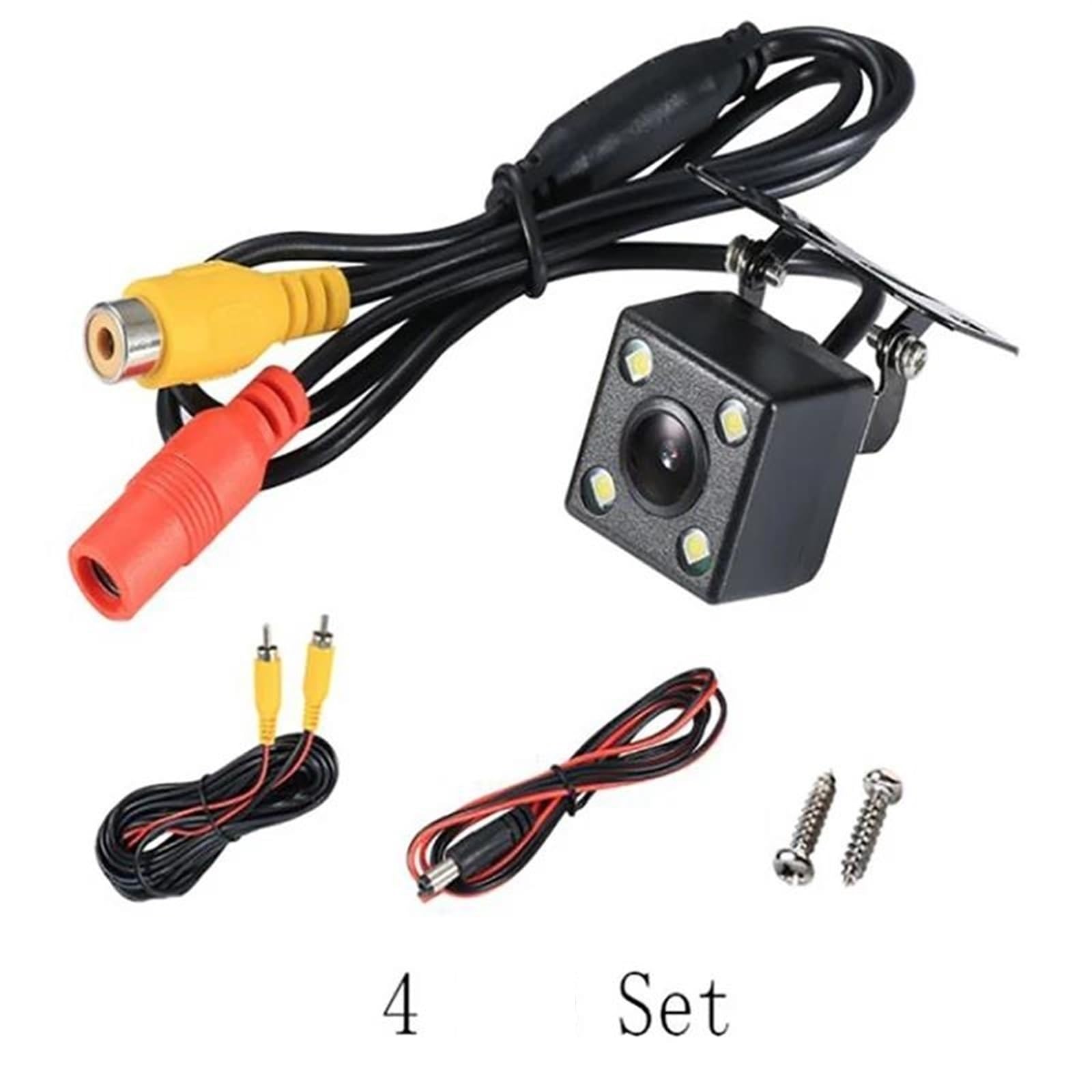 HD 1080P Resistente al Agua Cámara de visión Trasera del Coche 12LED Nocturna Monitor estacionamiento Marcha atrás Impermeable 170 Grados(A)