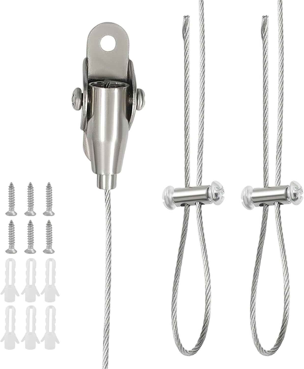 2 Pack Adjustable Ceiling Mounted Bracket, Closet Rod Holder