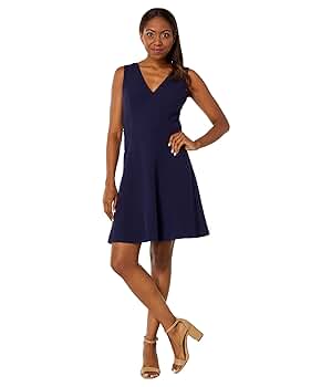 VINCE CAMUTO ブラックゴールドフレアードレス VINCE CAMUTO ブラックゴールドフレアードレス (Vince Camuto