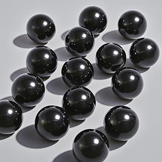 60 Counts Solid Nylon 50 Cal. Paintballs 50 Cal Rubber Balls Ammo for TR50/TP50/HDP50/HDR50 Reusable .50 Caliber Hard Plastic Projectiles for Self Defense
