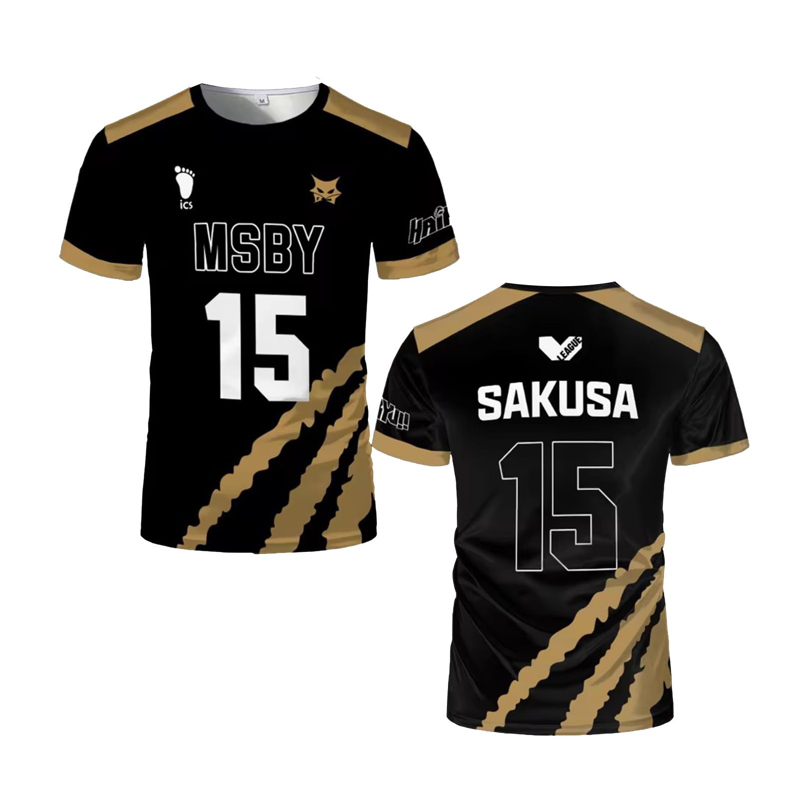 Volleyball MSBY Uniform Shoyo Hinata Charakter Cosplay T-Shirts Koutarou Bokuto Muster Top Volleyball Kostüm Sommer Trikot