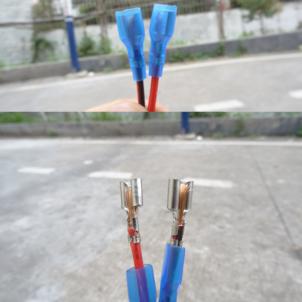 20pcs Connector Spade Terminal Cable Wires Harness for Car Motocyle Speak Horn