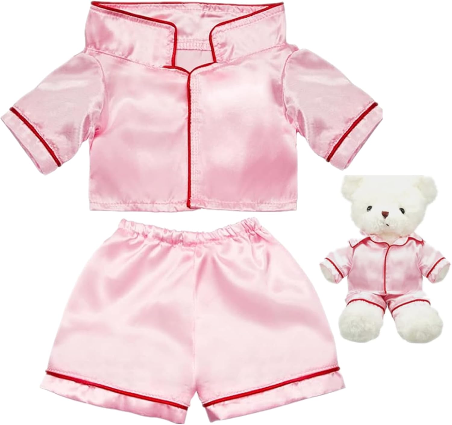 2 Pcs Bear Clothes Outfit Fit Most 12-16 Inch Stuffed Clothing Plush Doll Clothes Plushy Bear Pajamas for Stuffed Make Your Own Plush Bears (Elf Style,Green)