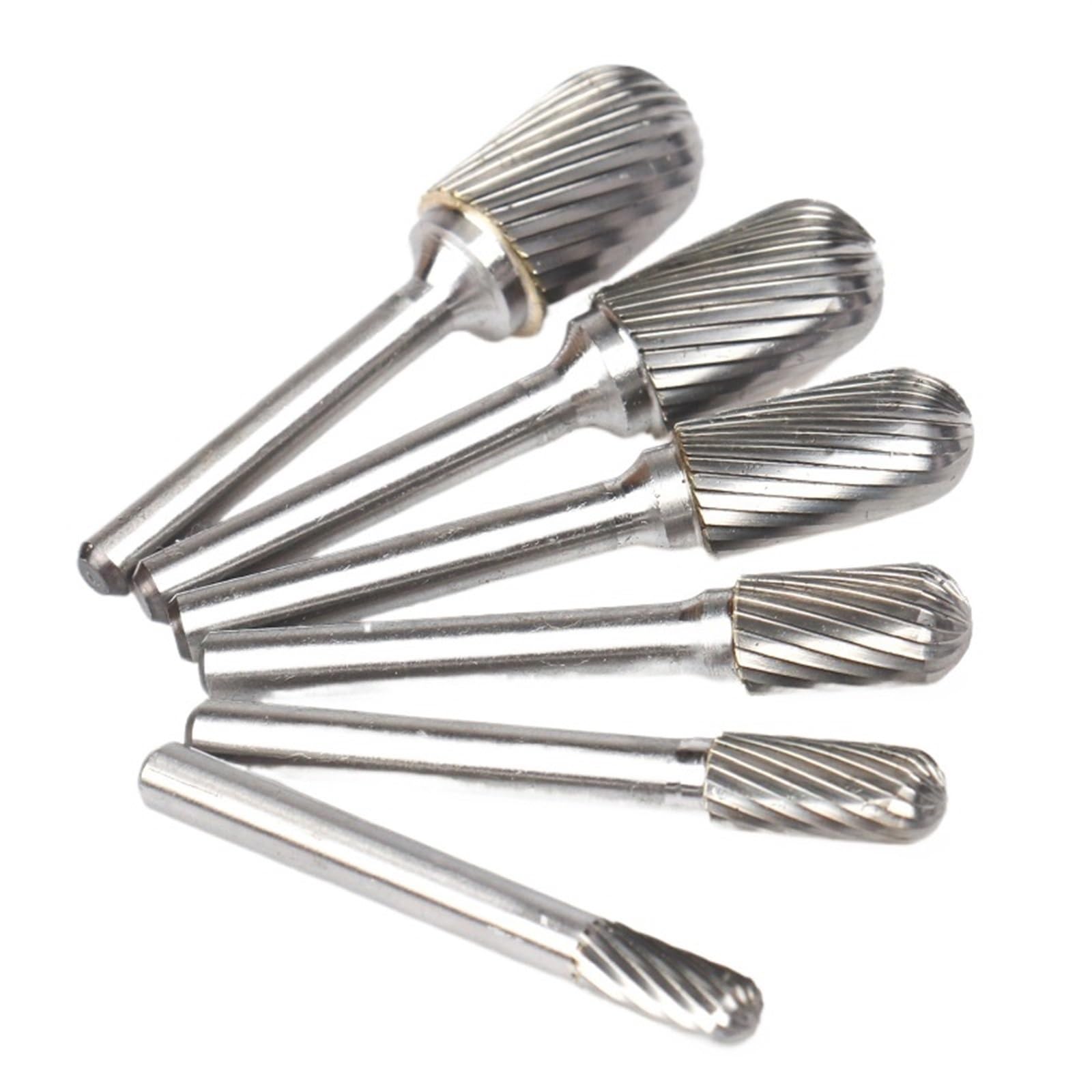 Podwójna frezarka obrotowa z węglika wolframu, 6 szt. Zestaw głowic grawerskich z węglika wolframu, pilnik obrotowy z drewna i metalu 6 mm-16 mm(C06-c16)