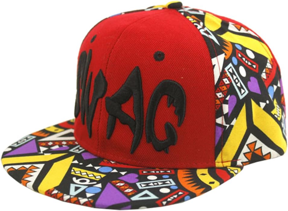 Bayto Fashion New Snapback Hats Unisex SWAG Floral Baseball Cap Red Cotton Bboy Hat