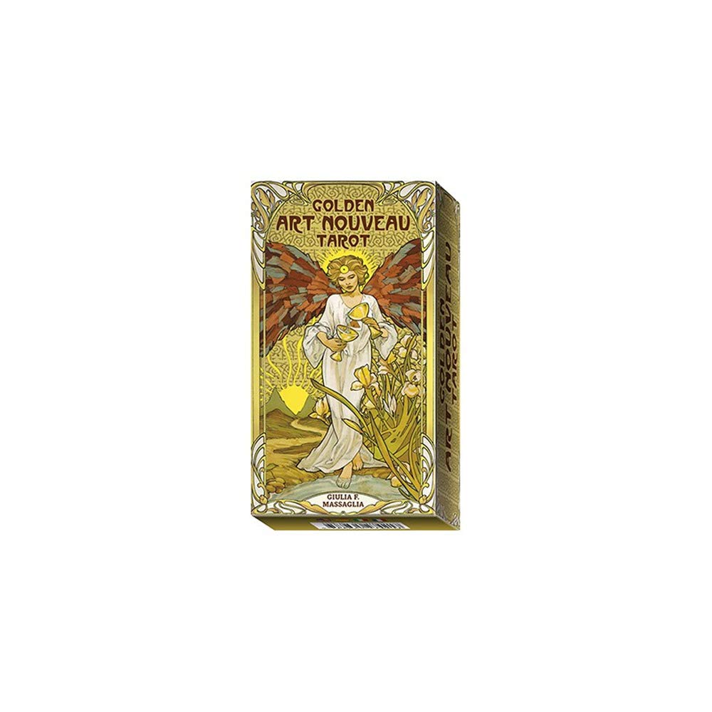 Golden Art Nouveau Tarot - Mini Tarot: 78 full colour tarot cards and instructions
