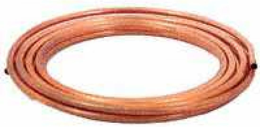 General Copper Coil Tubing, 3/8" x 20'