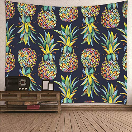 Tapiz de pared de poliéster con piñas 150x150 cm decorativo KnSam