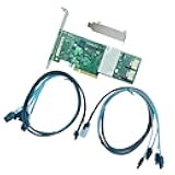 LSI 9211-8I RAID Controller Card FW:P20 IT Mode ZFS FreeNAS unRAID SAS PCI E RAID Expander + 2* SFF8087 SATA Cable