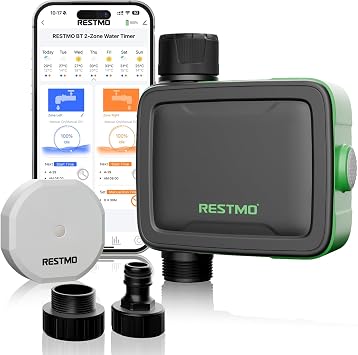 RESTMO Smart Water Timer with Flow Meter