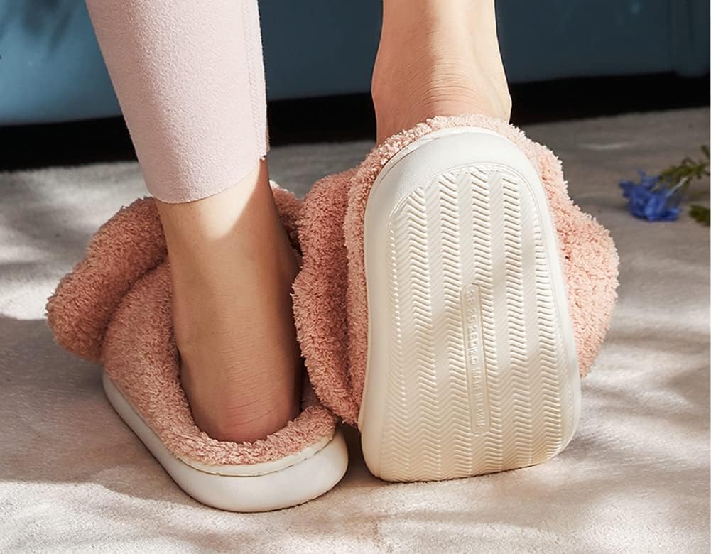 Caistre Adult Unisex Animal Slippers - Warm Plush Dinosaur Design Home Shoes - Funny Triceratops Non-Slip Bedroom Slippers - Image 8