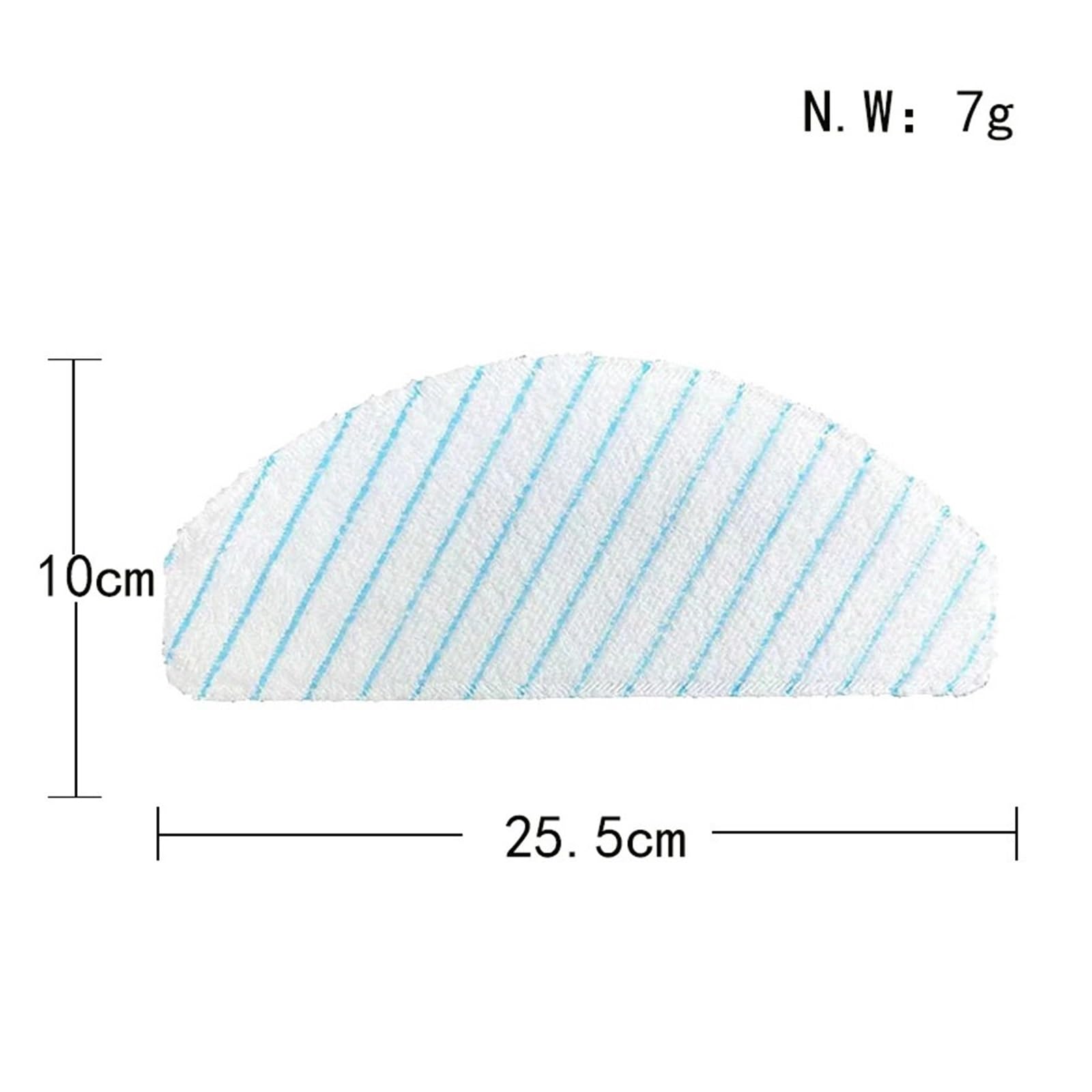 Trapeador de limpieza de microfibra, Compatible con ECOVACS, T8 / T8 AIVI/ N8/ N8 Pro Robot Vacuum Pars | 50pcs