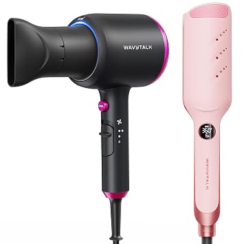 Wavytalk Blown Away Ionic Hair Dryer Black, Wavytalk Power Wave Hair Crimper