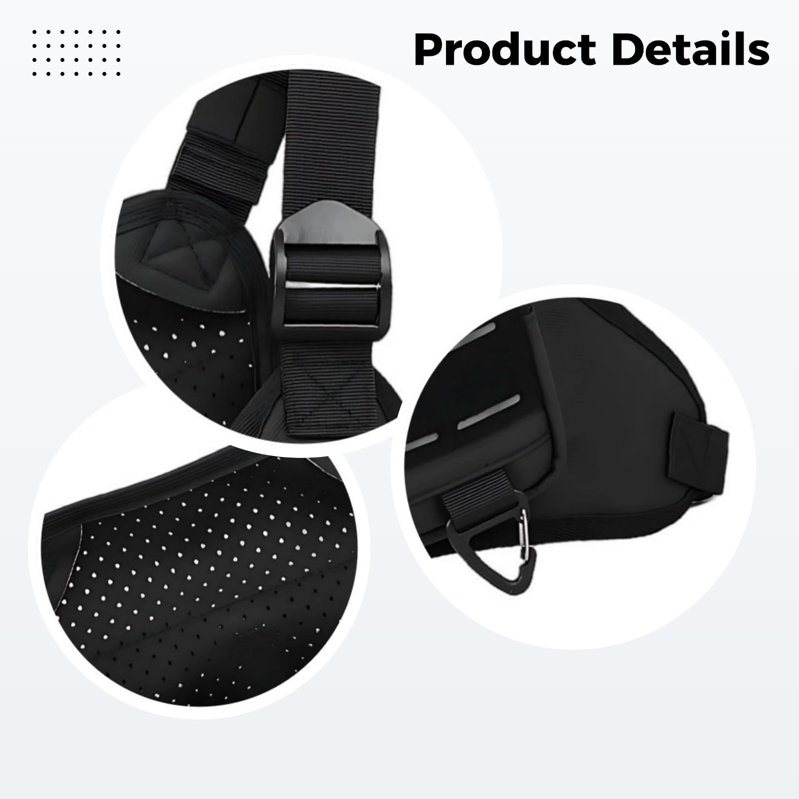 Marsupio da uomo, leggero, con cinghie regolabili, design elegante per escursioni, viaggi, corsa