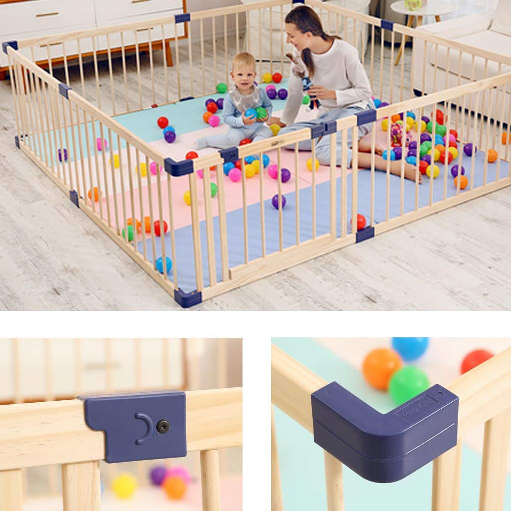 Box per Bambini in Legno Gioco per Bambini all'Interno e all'Esterno Recinto per Bambini Area Giochi Box per Giochi Centro Giochi, Box Portatile BabSafety