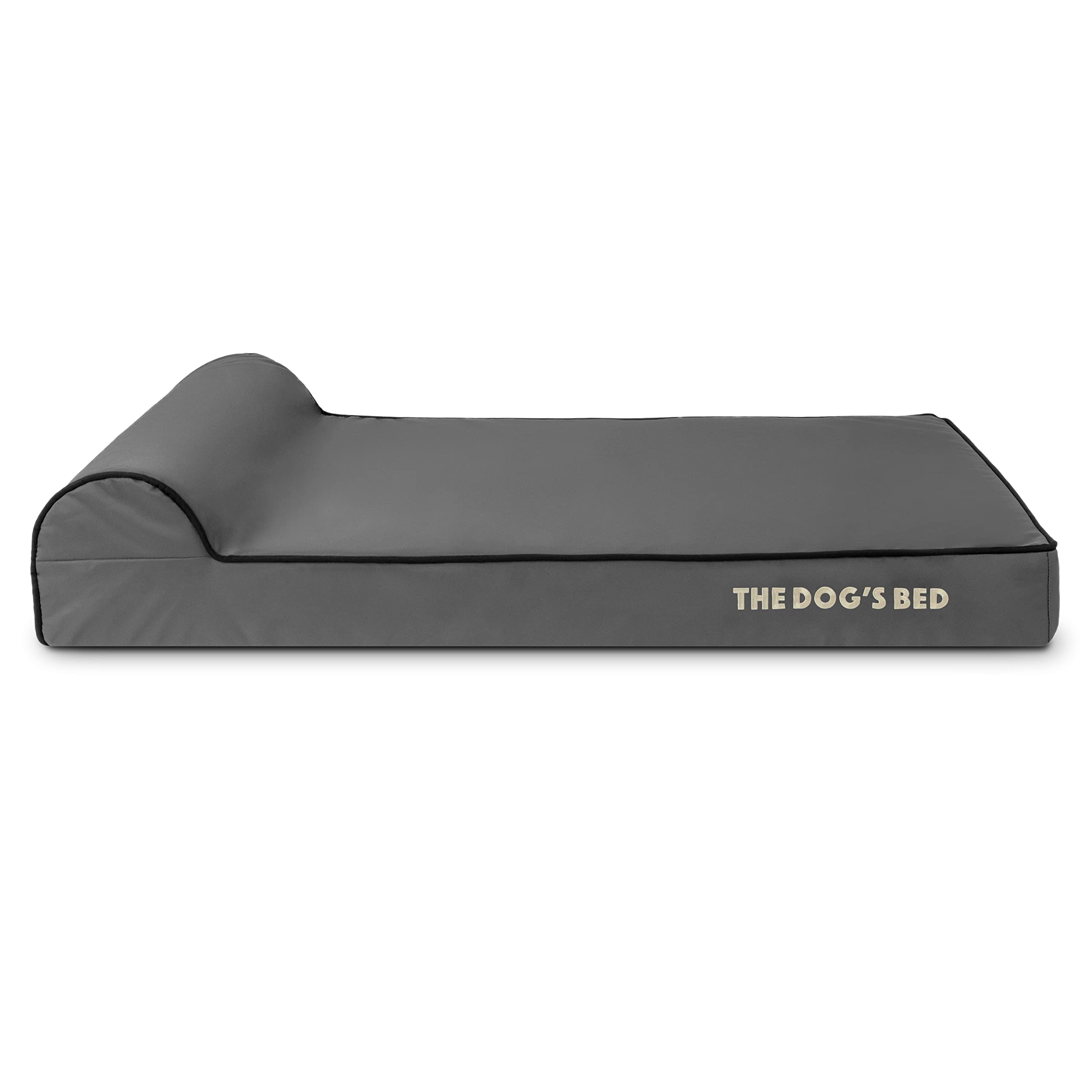 The Dog’s Bed Cover – Replacement Cover, Grey with Black Trim, Large, 10cm — image 1