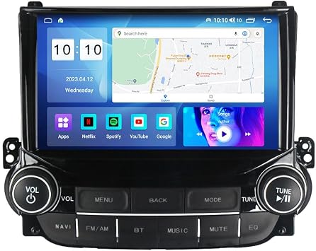 MekedeTech Android car Radio for Chevrolet Chevy Malibu 2012-2015,9 inch Car Stereo Touch Screen Upgrade with Wireless CarPlay/Android Auto GPS Navigation WiFi FM Radio Head Unit,2G+32G