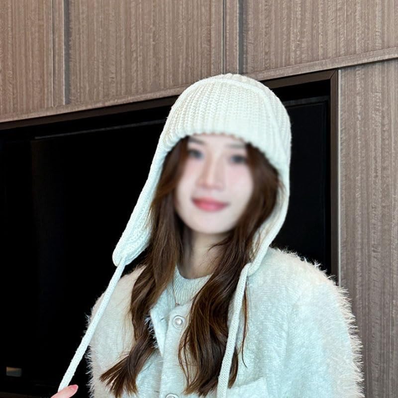 Ladies' Nylon Warm Hat Outdoor Thickened Windproof Knitted Woolen Hats