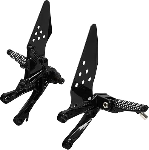 Miniatura 7 de TCT-MOTORPARTS Soporte para reposapiés delantero negro para KAWASAKI ZX10R ZX 10R 2006-2010 2007